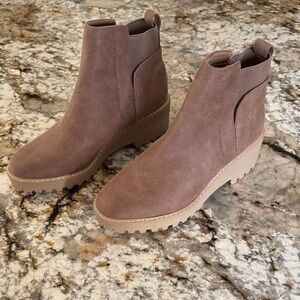 DV by Dolce Vita Taupe Ankle Booties